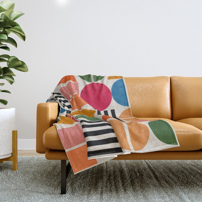 Retro store geometric blanket
