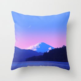 Mount Fuji Sunrise Throw Pillow