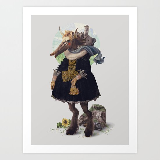Country-girl, City-life Art Print