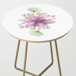 Little Lily-Gingko Print Solo Side Table