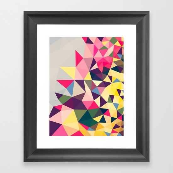 Creeping Tris Framed Art Print