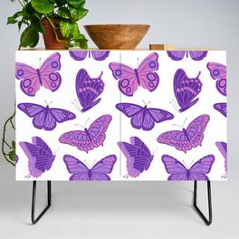 Texas Butterflies – Purple and Pink Pattern Credenza