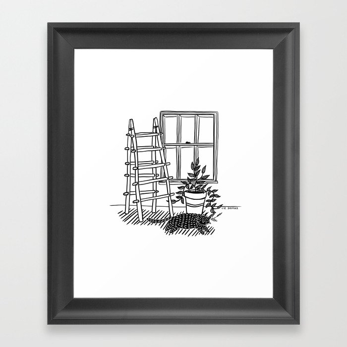 Cozy Cat Framed Art Print