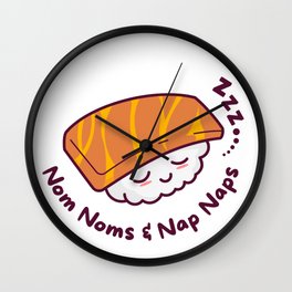 Nom Noms & Nap Naps Wall Clock