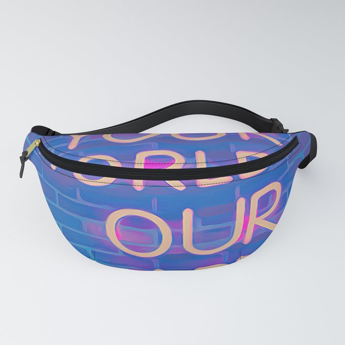 Your World Our Art pink, dreams, pastel, love, cute,  Fanny Pack