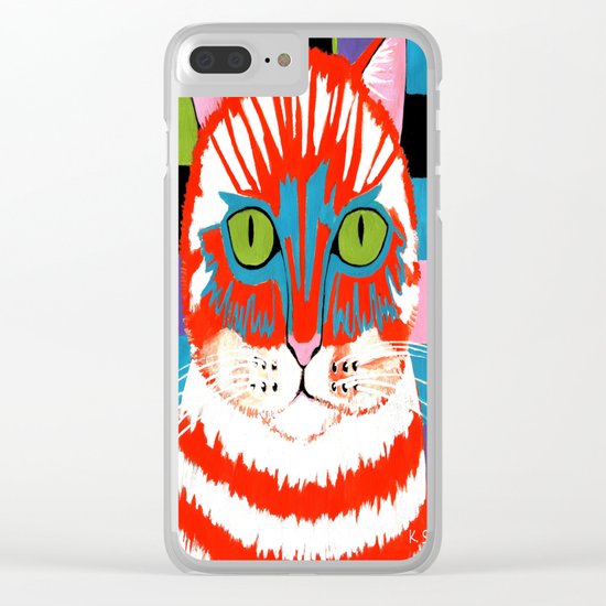 Bad Cattitude Clear iPhone Case