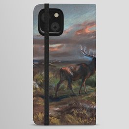The Call of the Stag, 1890 by Rosa Bonheur iPhone Wallet Case