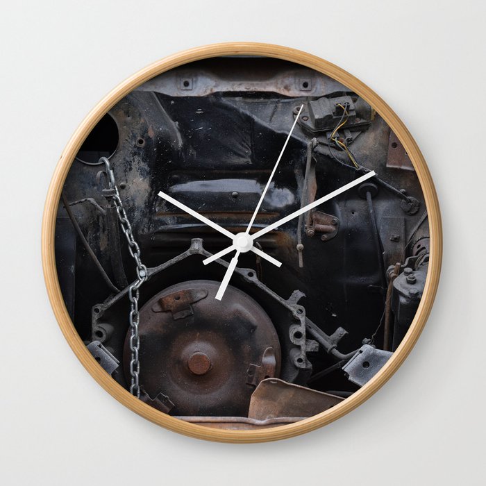 Old Car Machinery Wall Clock