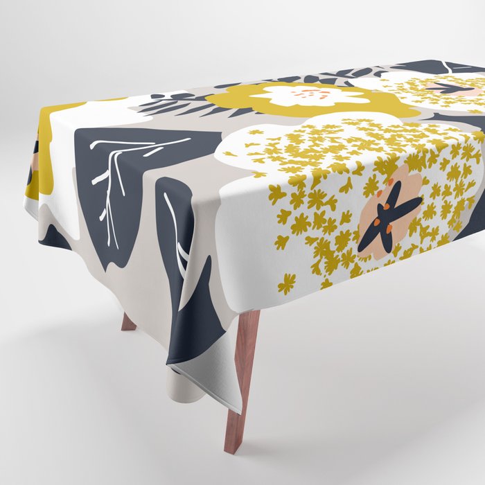 Scandinavian flowers greet you Tablecloth