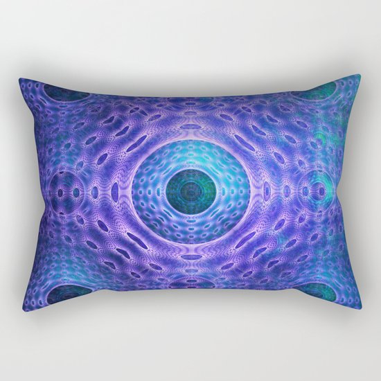 Groovy abstract with Circles and tribal patterns Rectangular Pillow