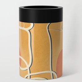 Abstract Face Line Art 07 Can Cooler