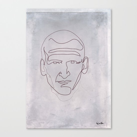 One line Doctor Who (Christopher Eccleston) Canvas Print