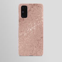 Rose gold shimmer Android Case