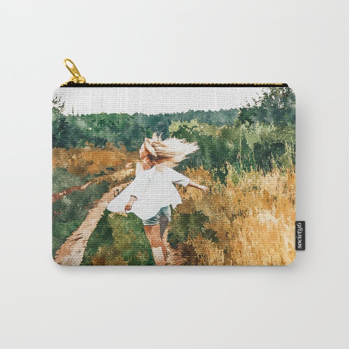 Free Spirit Painting Nature Carry All Pouch By 83oranges