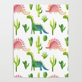 Cute dinosaurs Poster