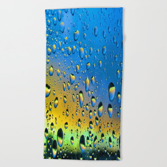 The Rain Watching the Sun Beach Towel