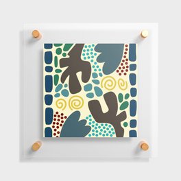 Abstract vintage colors pattern collection 14 Floating Acrylic Print