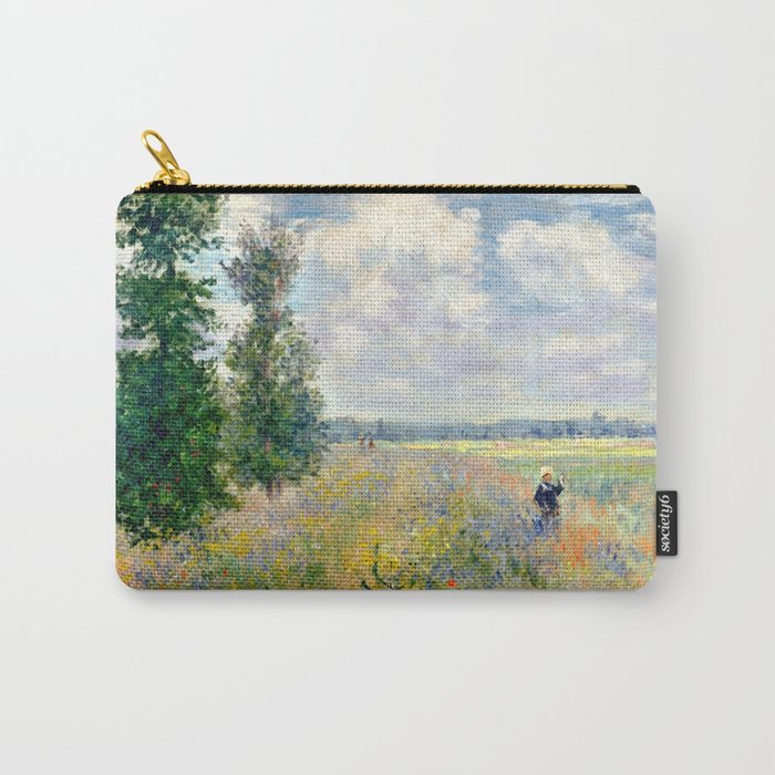 Poppy Fields near Argenteuil by Claude Monet Carry-All Pouch