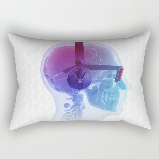 Electronic Music Fan Rectangular Pillow