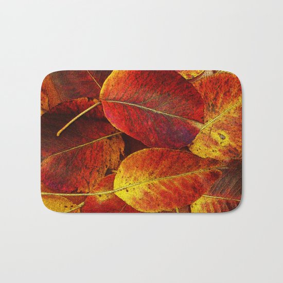 SUN SHINES ON AUTUMN LEAVES Bath Mat