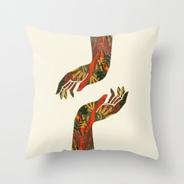 Hand by Hand #3 Throw Pillow