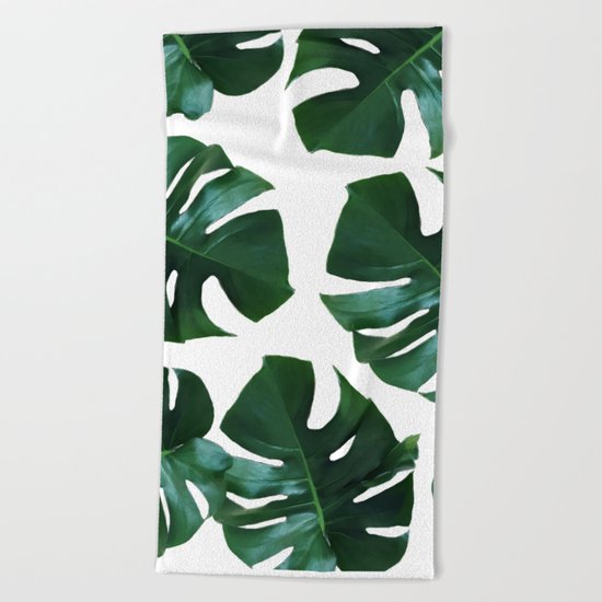 Monstera exotica Beach Towel
