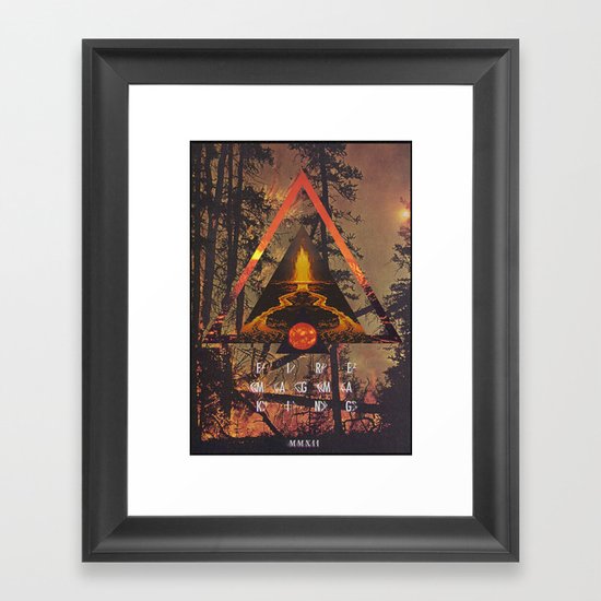 MYSTIC//FIRE Framed Art Print