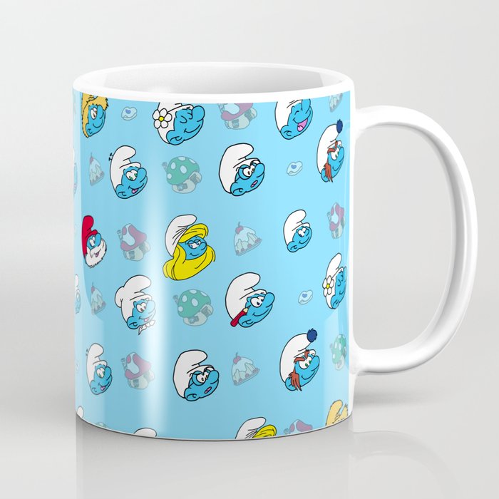 Smurfs Pattern Coffee Mug