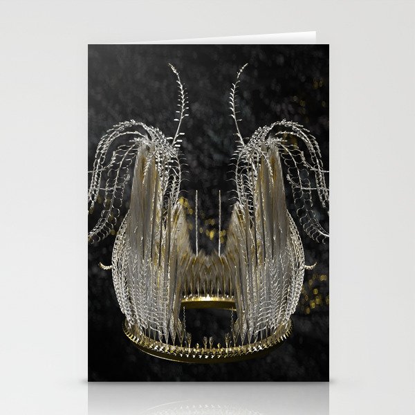 Gold Crown 8 Stationery Cards