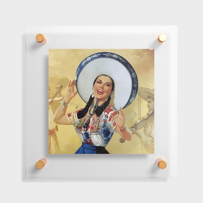 Mexican girl Floating Acrylic Print