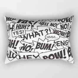 Comic Bubble Rectangular Pillow