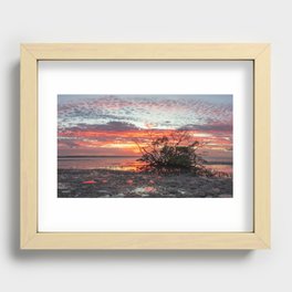 Sunset panorama Recessed Framed Print