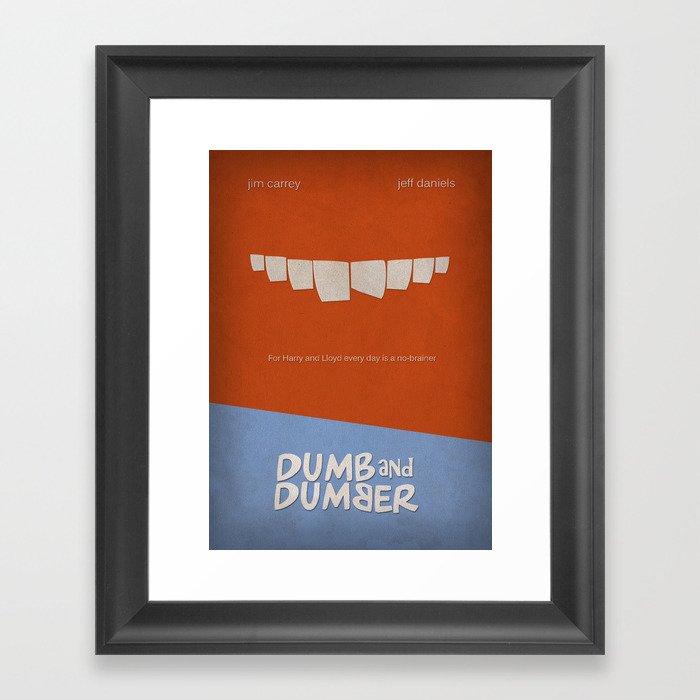 Dumb and Dumber Framed Art Print