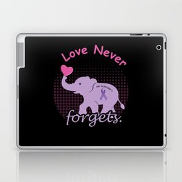 Elephant Love End Alzheimer Alzheimer's Awareness Laptop Skin