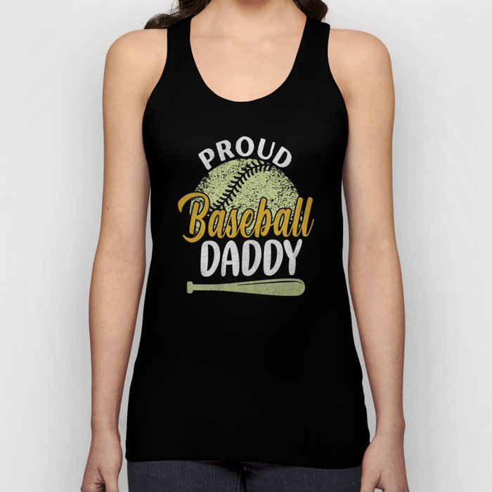 Proud baseball Daddy retro Fathers day 2022 Tank Top