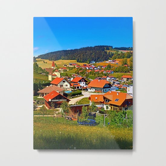 The village and the valley Metal Print