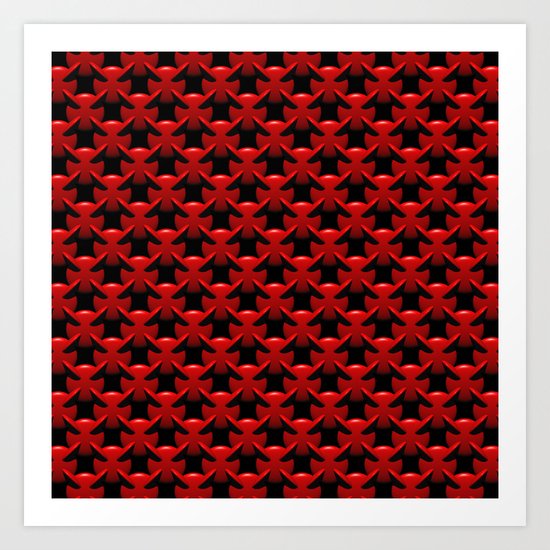 "Little Red Devils" Art Print