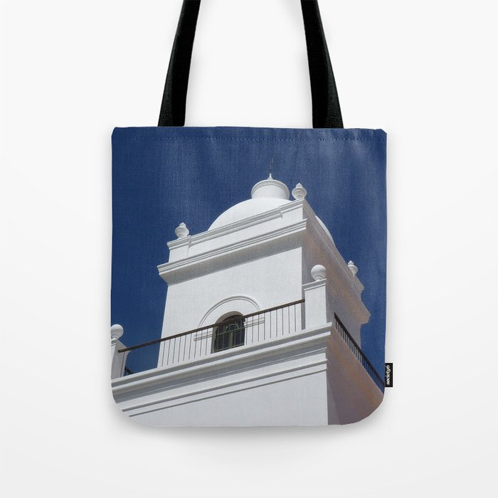 Argentina Photography - Beautiful White Building Under The Blue Sky Tote Bag