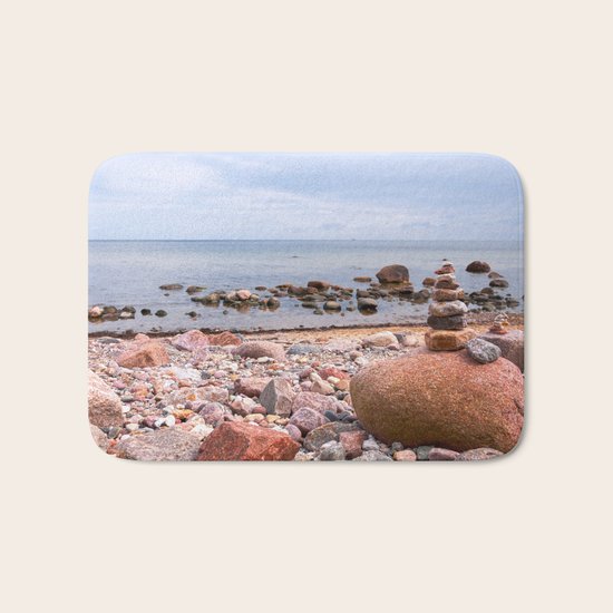At the beach Bath Mat