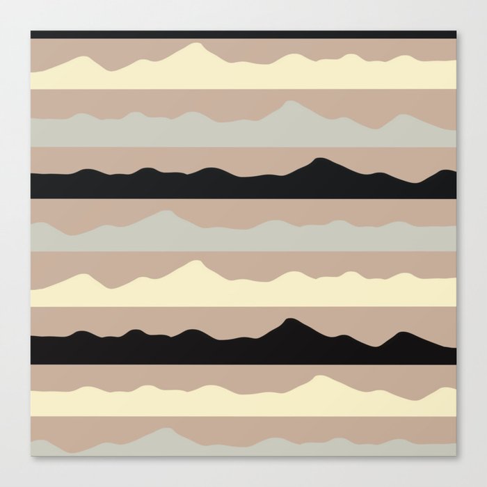 Scandinavian wave pattern 11 Canvas Print