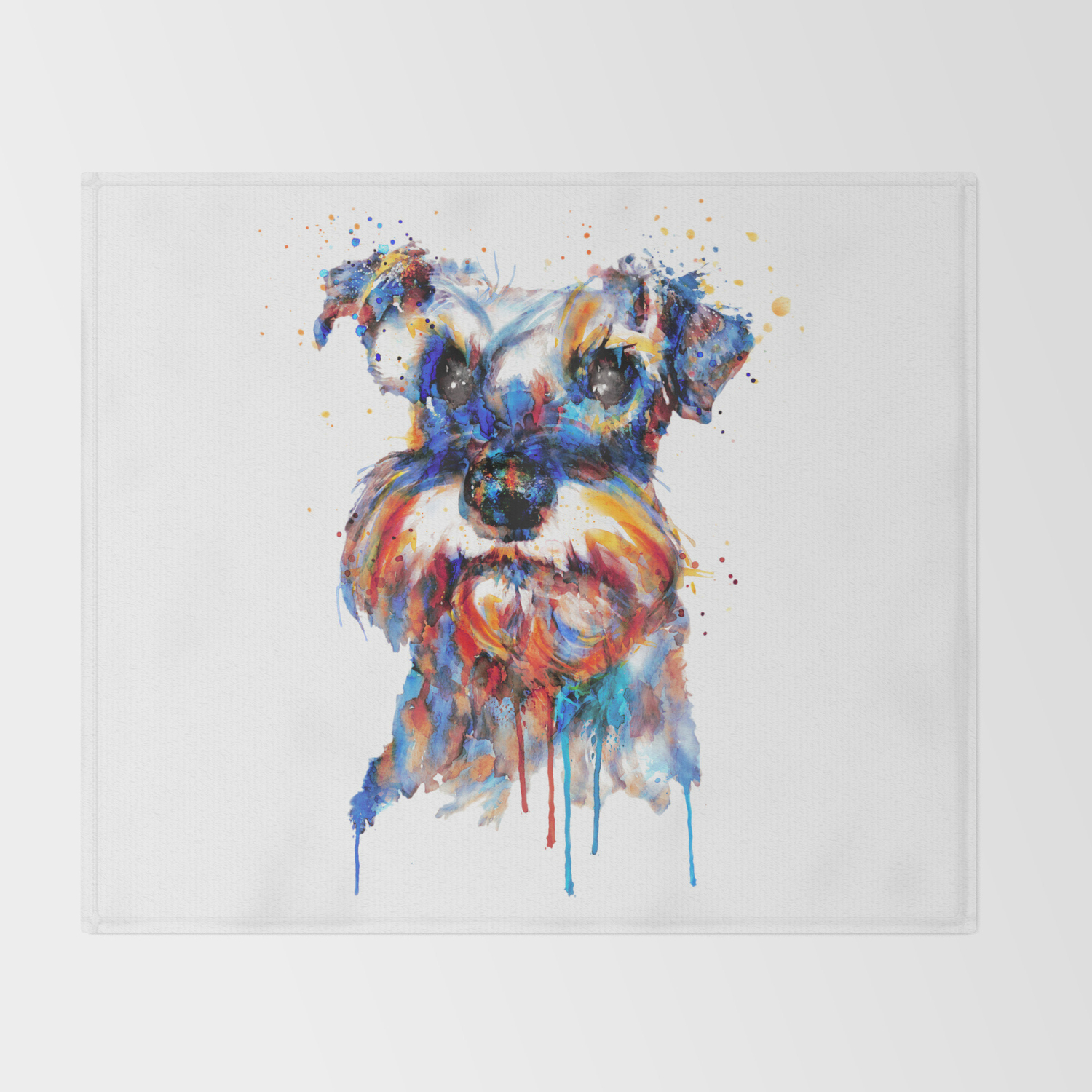 schnauzer throw blanket