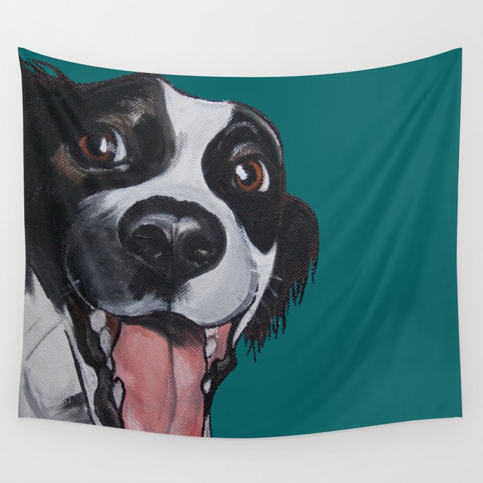 Maeby the border collie mix Wall Tapestry