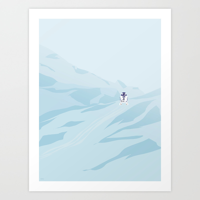 Art Print Gift Framed Poster Wall Home Decor Hoth Star Wars Painting