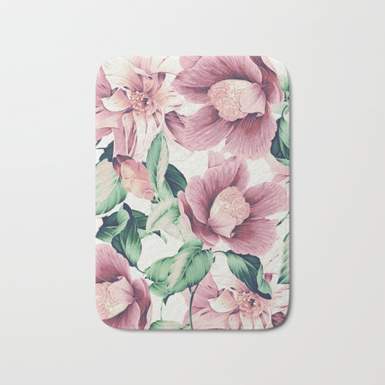 FLOWERS 10a Bath Mat
