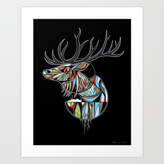 Wapiti Art Print