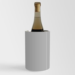 Light Gray Solid. Silver Minimalism Wine Chiller