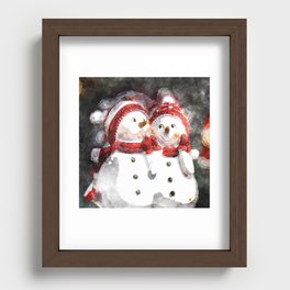 Snowman20150908 Recessed Framed Print