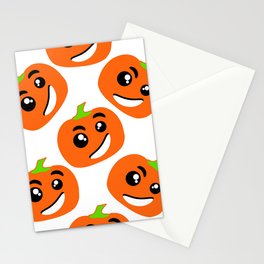 Seamless Pattern Silhouette Halloween Grimace Horror 04 Stationery Card