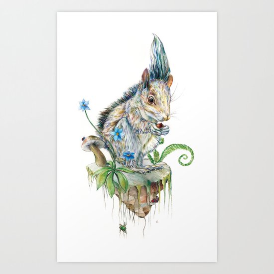 Squirrel Island Art Print
