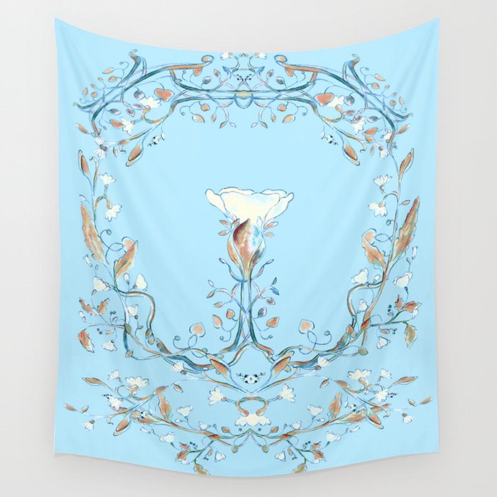 Flower and art nouveau - series 4 Wall Tapestry